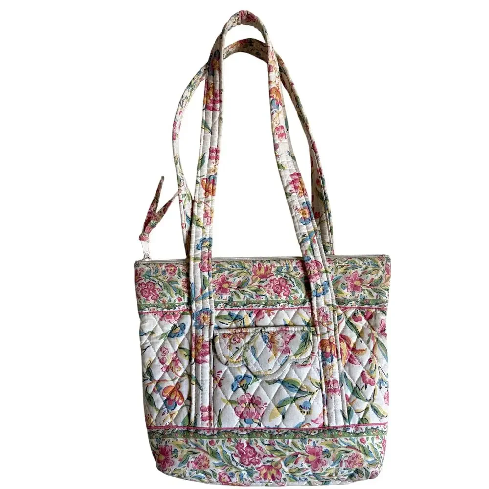 Vera Bradley Vintage Floral Pattern Tote Bag (Perennials)